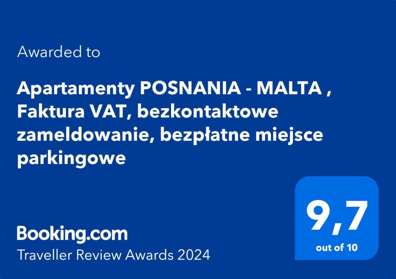 Totu Today - Posnania - Malta Apartamenty , Faktura Vat, Self Check-In, Bezplatny Parking Poznan Ngoại thất bức ảnh